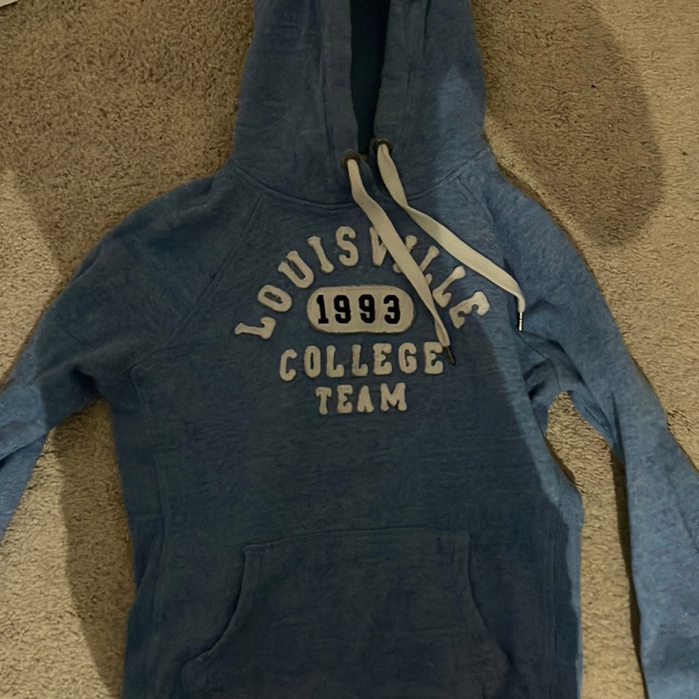 Blue hoodie